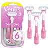 Gillette Venus Sensitive Disposable Razors for Women with Sensitive Skin, 6 Count, Delivers Close Shave with Comfort view 1