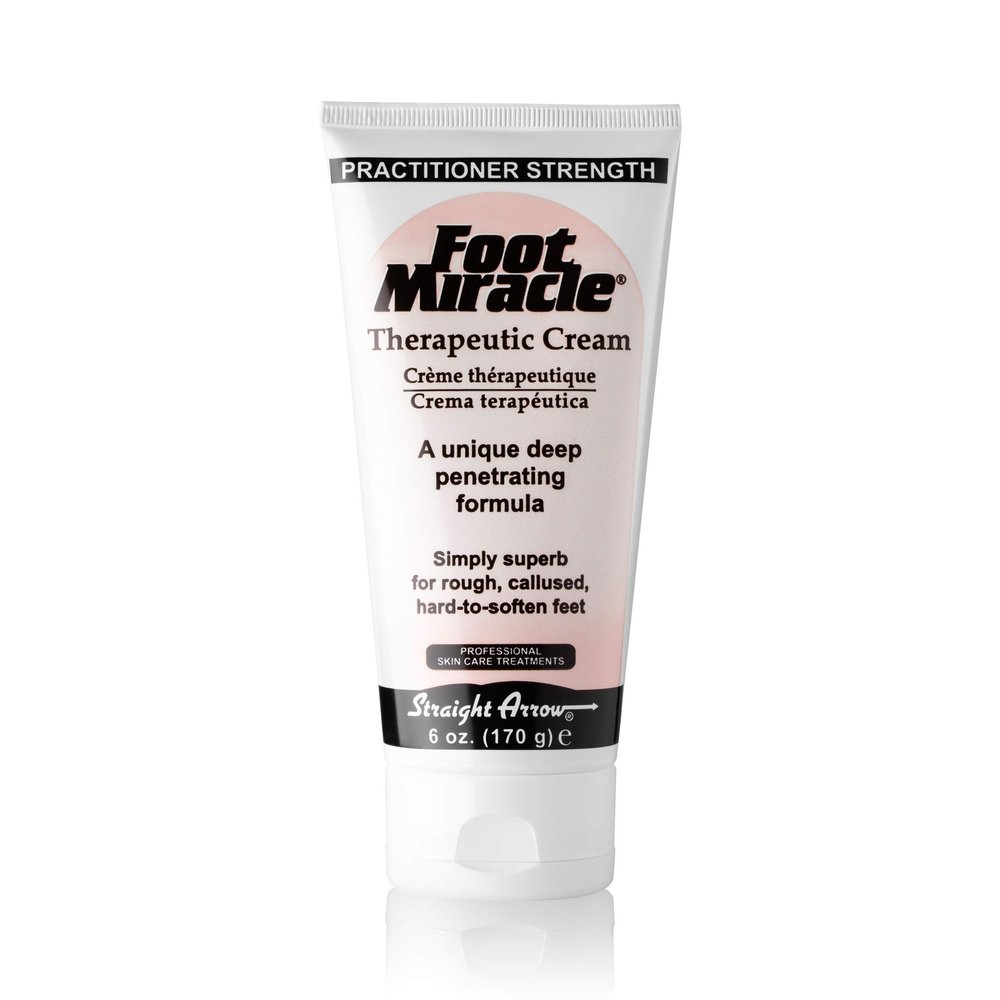 Foot Miracle Cream (6 oz Tube) Practitioner Strength, Deep-Penetrating Formula for Soft, Smooth Heels & Rough Skin