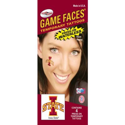 Iowa State Cyclones 4-Pack Waterless Temporary Tattoos -