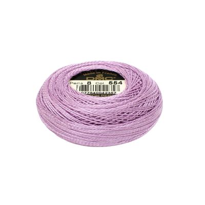 DMC NOM012517 Pearl Cotton Balls Size 8, 95 Yards, Light Violet
