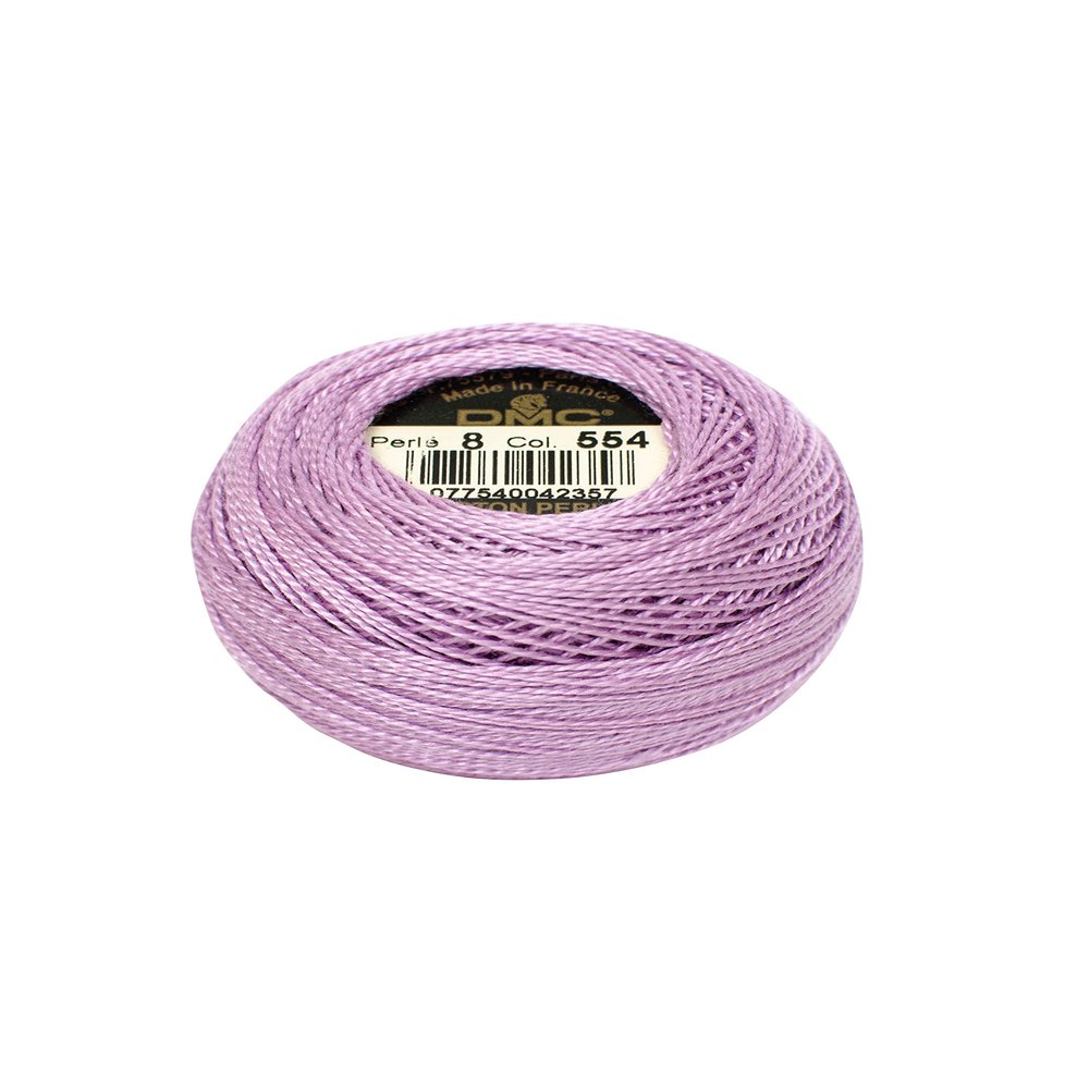 DMC NOM012517 Pearl Cotton Balls Size 8, 95 Yards, Light Violet