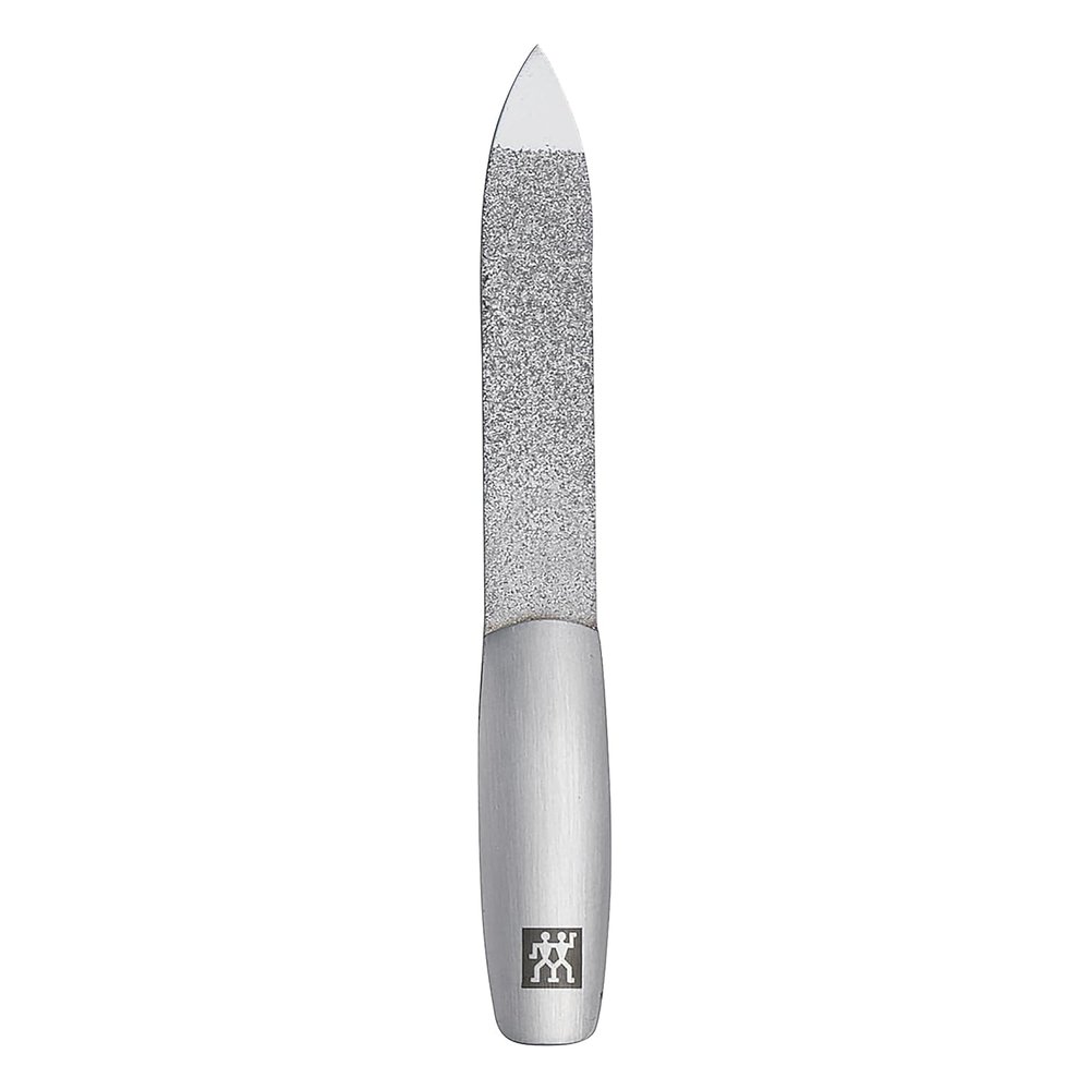 ZWILLING Sapphire Nail File (coarse and fine Grained File Surfaces for Shortening and Shaping, Cleaning tip), Premium, Black, 3.5 inch