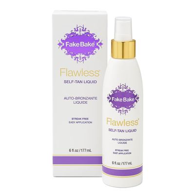 Fake Bake Flawless Self-Tanning Liquid Streak-Free, Long-Lasting Natural Glow For All Skin Tones - Sunless Tanner Includes Professional Mitt For Easy Application, Black Coconut Scent - 6 oz