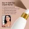 Fake Bake Flawless Self-Tanning Liquid Streak-Free, Long-Lasting Natural Glow For All Skin Tones - Sunless Tanner Includes Professional Mitt For Easy Application, Black Coconut Scent - 6 oz view 2