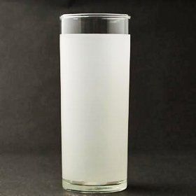 12 oz Frosted Clear Lip Zombie Glass
