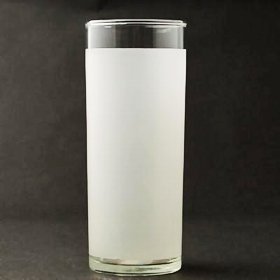 12 oz Frosted Clear Lip Zombie Glass