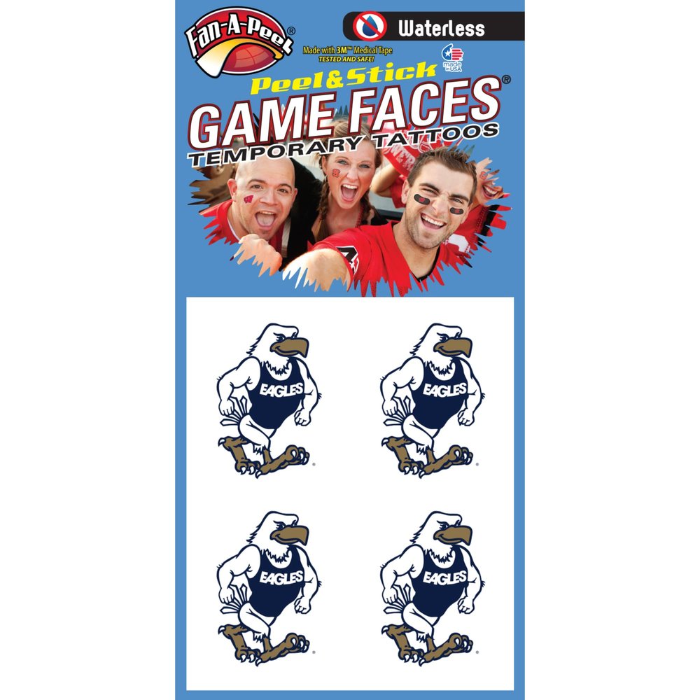 Fan-A-Peel Georgia Southern Waterless Temporary Tattoos - Hypoallergenic Peel and Stick Waterproof Temporary Tattoos