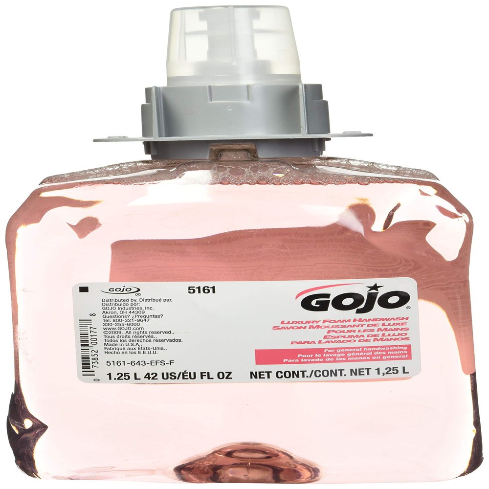 Gojo 516103CT FMX-12 Luxury Foam Hand Wash, Cranberry, 1250mL Refill, 3/Carton