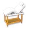 Massage Bed White ONLY w/Back lift & Leg Fold view 1