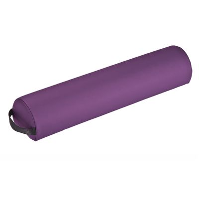 EarthLite Massage Bolster Pillow 3/4 Round  Durable, Easy to Clean 100% PU Upholstery incl. Strap Handle/Professional Quality CFC-Free/Back Pain Relief, Amethyst