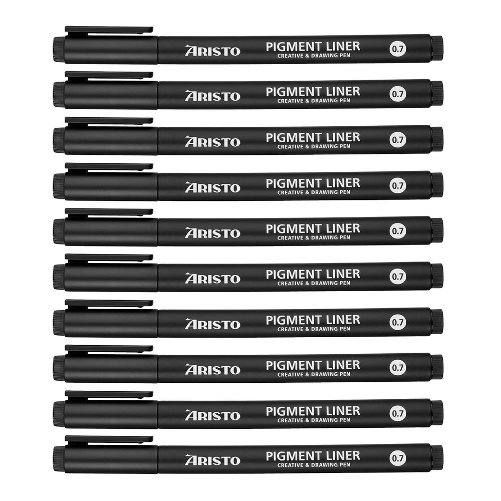 Aristo GeoCollege Pigment Liners 0.7 mm Pack of 10 Black