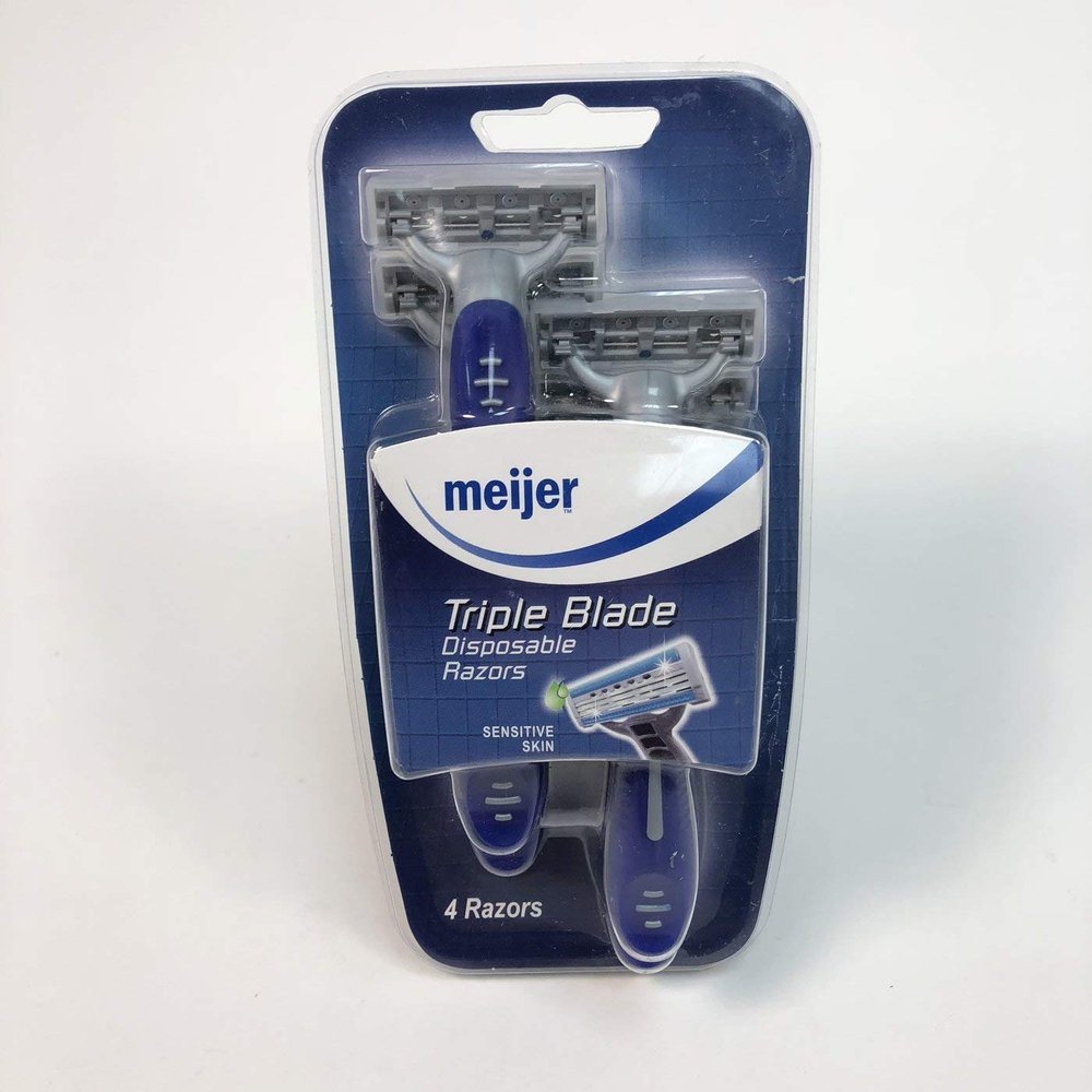 Meijer Triple Blade Pk of 4 Razors