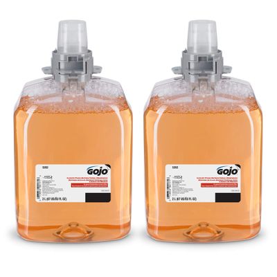 GOJO FMX-20 Antibacterial Foam Soap Refill, Fruit, 2ct x 2000 mL - 5262-02