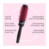TEK  Ceramik Oxy Professional Round Brush with Oxygen-Treated Ceramic Barrel and Wooden Handle  Ideal for Styling Long Hair  1.42 Inch Diameter  For Salon Professionals view 2