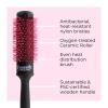 TEK  Ceramik Oxy Professional Round Brush with Oxygen-Treated Ceramic Barrel and Wooden Handle  Ideal for Styling Long Hair  1.42 Inch Diameter  For Salon Professionals view 3