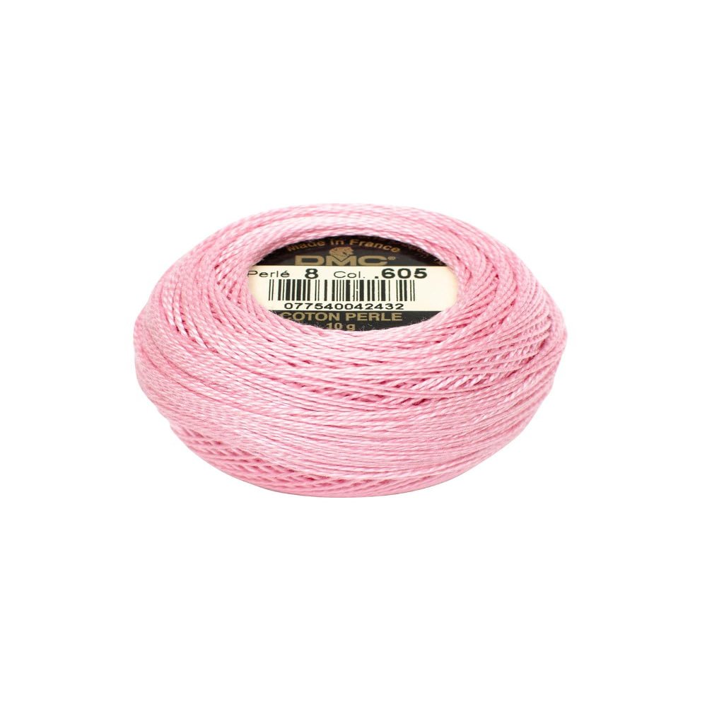 Pearl Cotton Balls Size 8-95 Yards-Very Light Cranberry