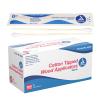 Dynarex 6-Inch Sterile Cotton Tipped Applicators - Single-Use Wooden Cotton Tip Applicators for Wound Care & Dressing, Hygiene, Make Up, Cleaning Tools, Jewelry - 1 Box of 100 Pouches, 2 per Pouch view 1