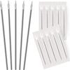 BodyJ4You 10PC Piercing Needles Surgical Steel 14G Ear Nose Belly Tongue Nipple Eyebrow Labret view 1