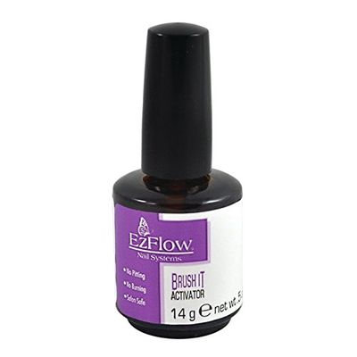 EZ Flow Fiber Glass Brush It Activator False Nails, 0.5 Ounce