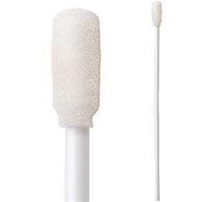 (Bag of 50 Swabs) 6" Foam Swab with a Sock Tip Head and Natural Zapped Foam by Swab-its: 71-4582 - Made in The USA
