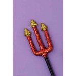 Forum Novelties Glitter Pitch Fork Red/Gold