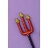 Forum Novelties Glitter Pitch Fork Red/Gold view 1