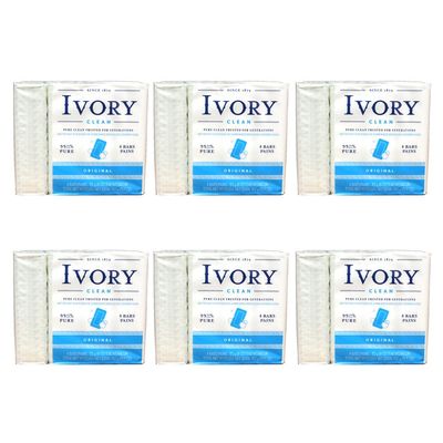 6 Set New Ivory Cosmetic Soap Original 113g X 24 Pack