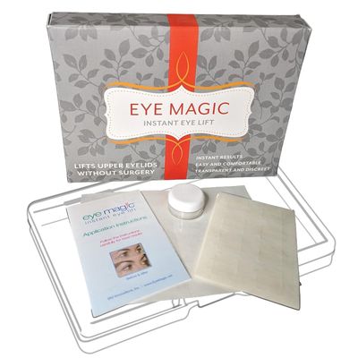 Premium Original Instant Eye Lift Kit (Small/Medium Kit) 64 Eye Lift Strips + Wax/Gel. Lifts Droopy Upper Eyelids for A Youthful Look