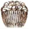 France Luxe Elysee Side Comb - Onyx view 1