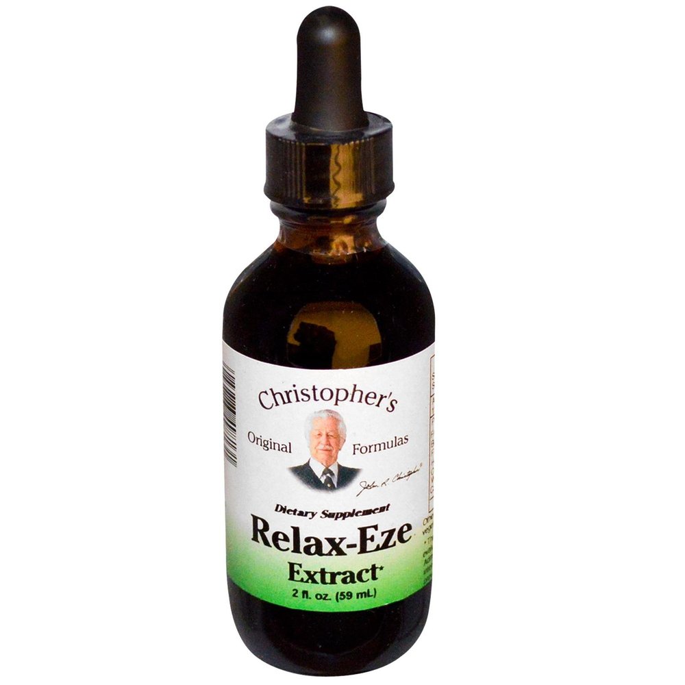 Christopher's Original Formulas Relax-Eze Extract | 2 fl oz | Herbal Liquid Formula for Relaxation Support | No Fillers or Chemicals | USA Made