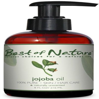 Best of Nature 100% Pure and Natural Jojoba Massage and Body Oil for Hair, Skin & Face (8 Fl Oz)