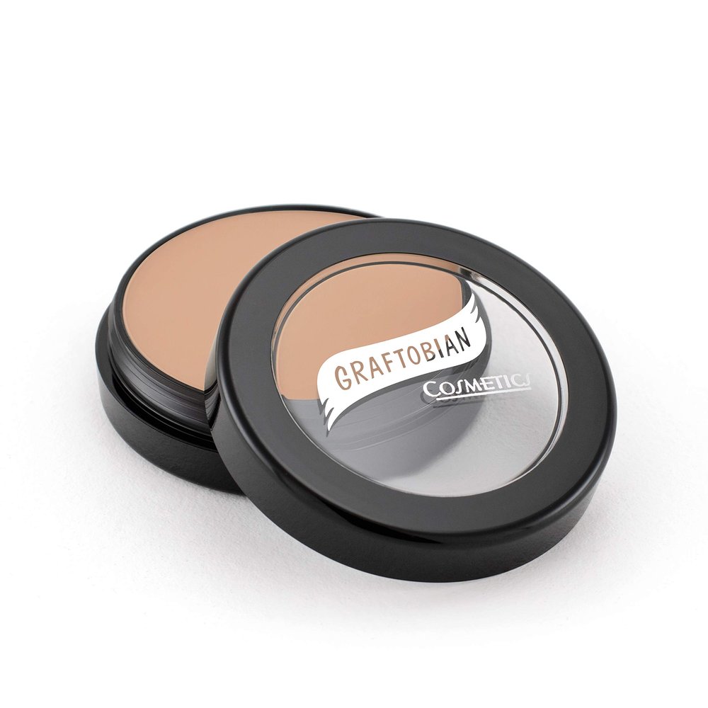 Graftobian HD Glamour Crme Foundation 1/2oz, Weightless Full Coverage Makeup, 65 Inclusive Shades, For All Skin Types, Natural or Full-Glam Looks, For Professionals and Beginners, Cabaret Kitten
