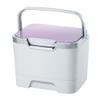 MI MI Creations DX COB-350 Cosmetics Box, Made in Japan, Large Capacity, Excellent Storage Box, Purple view 1