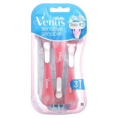 Gillette Venus Sensitive Disposable Razors, 3 ea