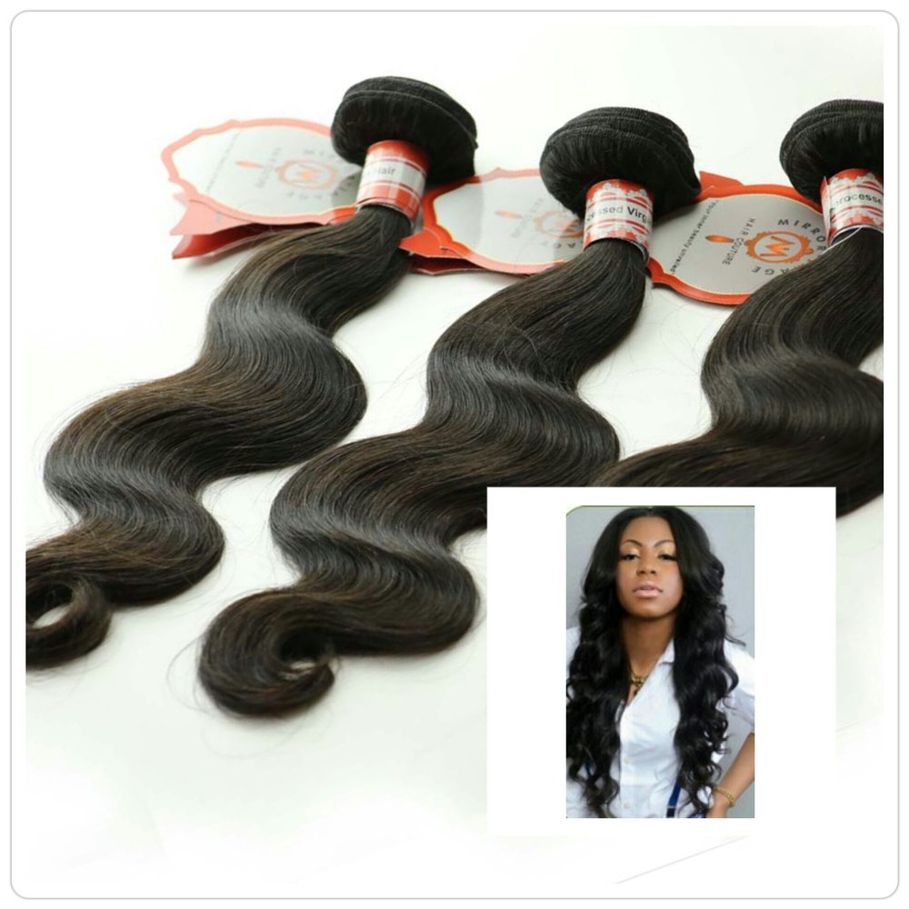 100% Unprocessed Virgin Peruvian Body Wave Hair Extentions Wefts 100g each bundle22, 24, 26