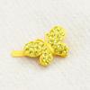 Hair Barrettes for Women Faux Rhinestone Butterfly Magnetic Hair Barrette Decorative, 1pc, Yellow view 3