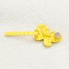 Hair Barrettes for Women Faux Rhinestone Butterfly Magnetic Hair Barrette Decorative, 1pc, Yellow view 4