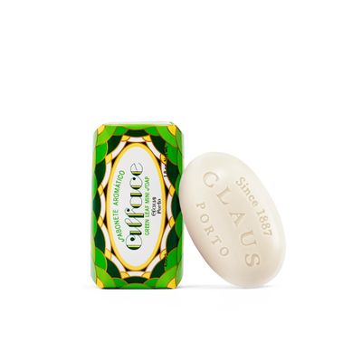 Claus Porto - Alface Green Leaf Mini Soap | Energizing, Cleansing, Nourishing | Handcrafted, Aromatic, Fresh, Joyful (50g | 1.7 oz)