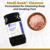 Premier Research Labs Medi-Soak - Bath Salts for Foot and Body Soak, Sea Salt Bath for Women and Men, Relaxing Mineral Bath Soak, Gentle Exfoliant, Organic, Vegan, No Added Fillers - 2 Lb view 2