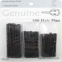 100-Pack 3 Assorted Sizes Mix Hair Pins 1.75" and 2" and 2.5" For Kids, Girls And Women, Great For All Hair Types