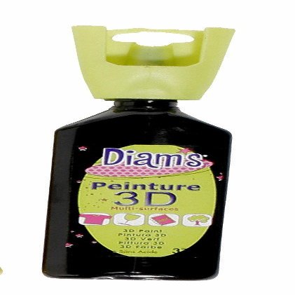 3D multisurface Painting - Black Brillant