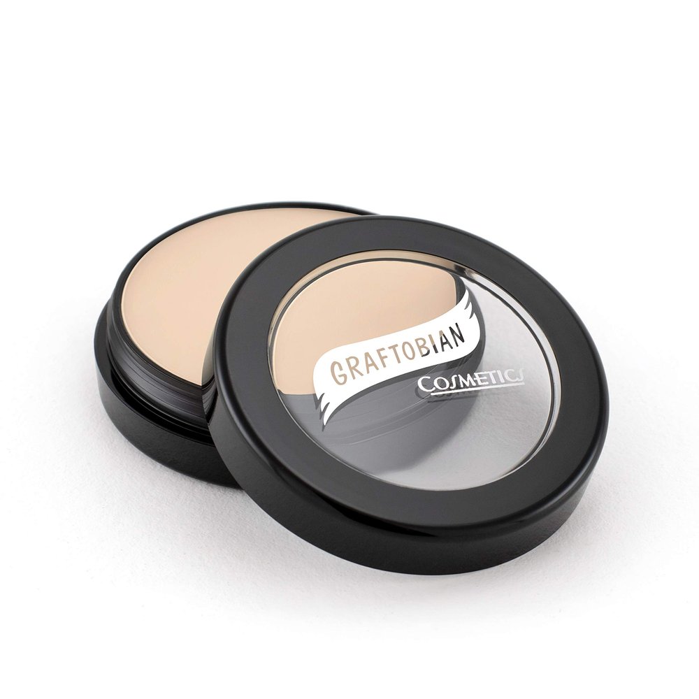 Graftobian HD Glamour Crme Foundation 1/2oz, Weightless Full Coverage Makeup, 65 Inclusive Shades, For All Skin Types, Natural or Full-Glam Looks, For Professionals and Beginners, Graceful Swan