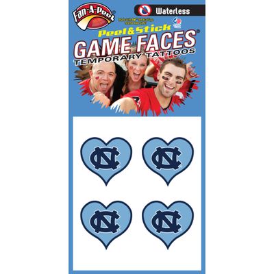 Fan-A-Peel North Carolina Waterless Temporary Tattoos - Hypoallergenic Peel and Stick Waterproof Temporary Tattoos