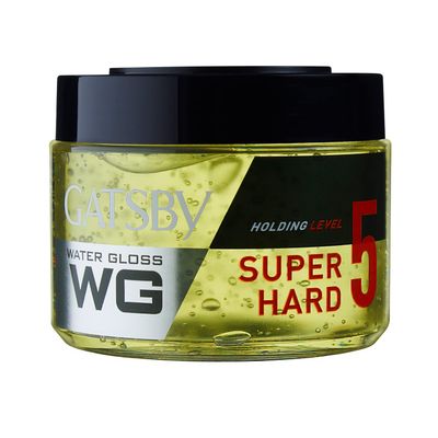 Gatsby Leather Water Gloss Super Hard, Yellow, 300G 300Gm Yellow