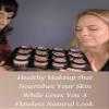 Ageless Derma Mineral Face Powder Makeup. Natural Full Coverage Loose Foundation with Vitamin and Green Tea. Made in USA view 2