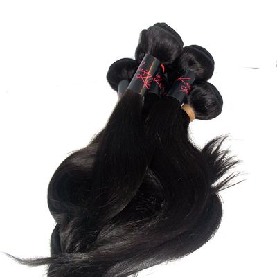 100% Virgin Indian Remy Weft Hair Extensions - #1B-Straight -16 Inches 100 Grams