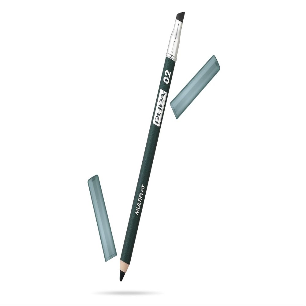 Pupa Milano Multiplay Eye Pencil - 02 Electric Green For Women 0.04 oz Eye Pencil