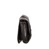 Maxwell Scott - Mens Luxury Leather Folding Hanging Toiletry Bag with Buckle Fastening and Hook - The Pratello Black view 3