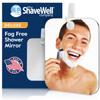 Shave Well Deluxe Anti-Fog Shaving Mirror | Fogless Hanging Bathroom Shower Mirror with Handheld Option for Men and Women | Includes Long-Lasting Removable Adhesive Hook for Wall view 1