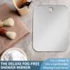 Shave Well Deluxe Anti-Fog Shaving Mirror | Fogless Hanging Bathroom Shower Mirror with Handheld Option for Men and Women | Includes Long-Lasting Removable Adhesive Hook for Wall view 4